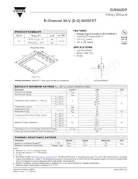 SIR642DP-T1-GE3 Datasheet Cover