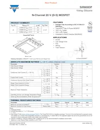 SIR800DP-T1-GE3 Datasheet Copertura