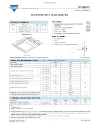 SIR826DP-T1-GE3 Datasheet Cover