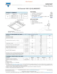 SIR870DP-T1-GE3 Datasheet Cover