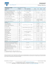SIRA54DP-T1-GE3 Datasheet Page 2