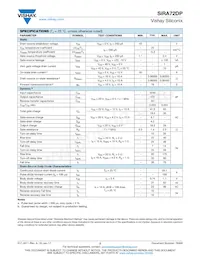 SIRA72DP-T1-GE3 Datasheet Page 2