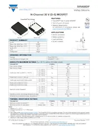SIRA88DP-T1-GE3 Datasheet Cover