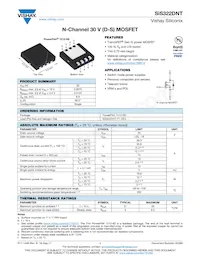 SIS322DNT-T1-GE3 Datasheet Cover