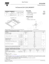 SIS424DN-T1-GE3 Datasheet Copertura