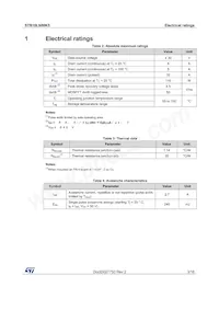 STB10LN80K5 Datasheet Page 3