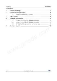 STD6N90K5 Datasheet Page 2