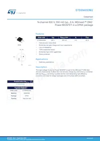 STD8N60DM2 Datasheet Cover