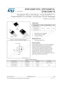STF120NF10 Datasheet Cover