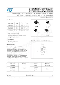 STF18NM80 Datasheet Cover