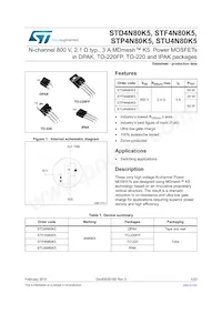 STF4N80K5 Datasheet Cover