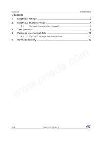 STF5N105K5 Datasheet Page 2