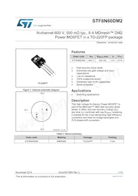 STF8N60DM2 Datasheet Cover