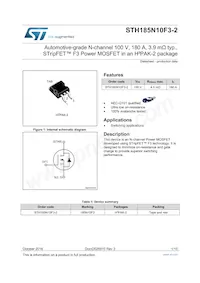 STH185N10F3-2 Datasheet Copertura