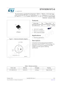 STH185N10F3-6 Datasheet Cover