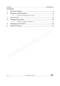 STH270N4F3-6 Datasheet Page 2