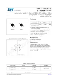 STH315N10F7-6 Datasheet Cover