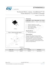 STH6N95K5-2 Datasheet Copertura