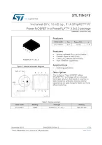 STL11N6F7 Datasheet Cover