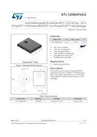 STL120N4F6AG Datasheet Cover