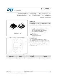 STL7N6F7 Datasheet Cover