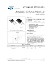 STP36N60M6 Datasheet Cover