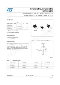 STP95N4F3 Datasheet Cover