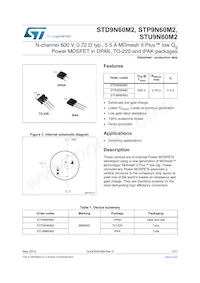 STP9N60M2 Datasheet Cover