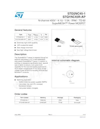 STQ1NC45R-AP數據表 封面
