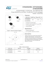 STW40N60M2-4 Datasheet Cover