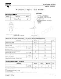SUD50N024-09P-E3 Datasheet Cover