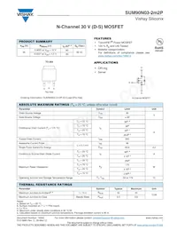 SUM90N03-2M2P-E3 Datasheet Cover