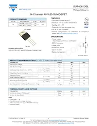 SUP40010EL-GE3 Datasheet Cover