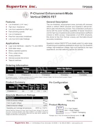 TP0606N3-G-P003 Datasheet Cover