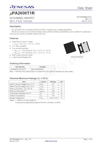 UPA2600T1R-E2-AX Datasheet Copertura