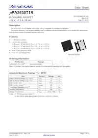 UPA2630T1R-E2-AX Datasheet Cover