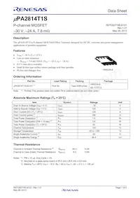 UPA2814T1S-E2-AT Datasheet Cover