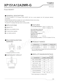 XP151A12A2MR-G Datasheet Cover