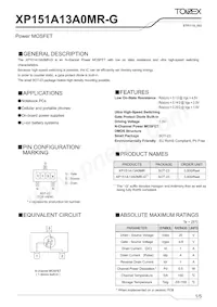 XP151A13A0MR-G Datasheet Cover