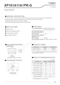 XP161A11A1PR-G Datasheet Cover