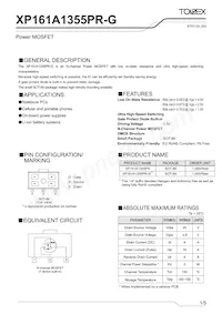 XP161A1355PR-G Datasheet Cover