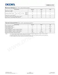 ZXMN3A14FQTA Datasheet Page 2
