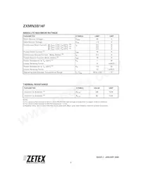 ZXMN3B14FTA Datasheet Pagina 2