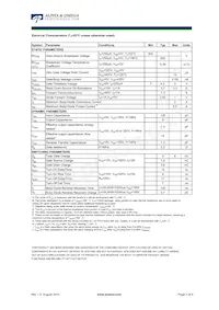 AOD3T40P Datasheet Page 2