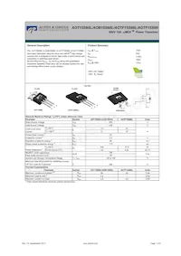 AOTF15S60L數據表 封面