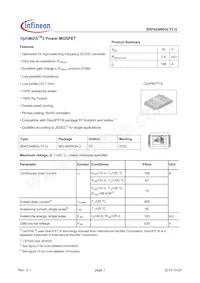 BSF024N03LT3GXUMA1 Datasheet Cover
