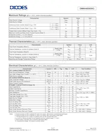 DMNH4006SK3-13 Datasheet Page 2