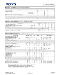 DMNH6012LK3Q-13 Datasheet Page 2