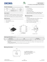 DMP3036SSS-13 Datasheet Cover