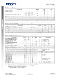 DMP4010SK3Q-13 Datasheet Pagina 2